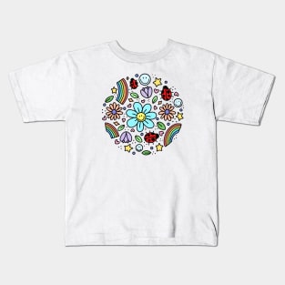 Flower Doodle Kids T-Shirt